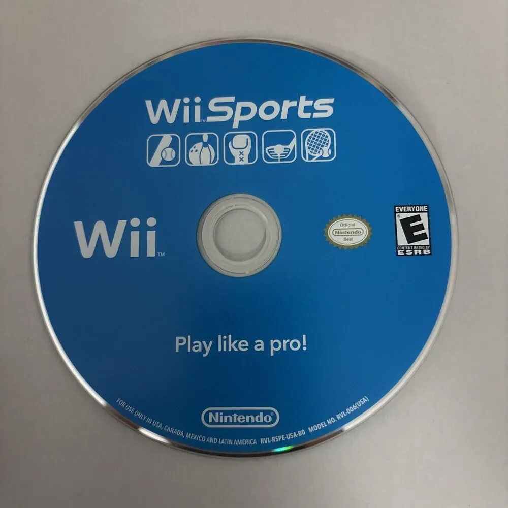 Wii Sports (Nintendo Wii) Cardboard Sleeve CIB COMPLETE